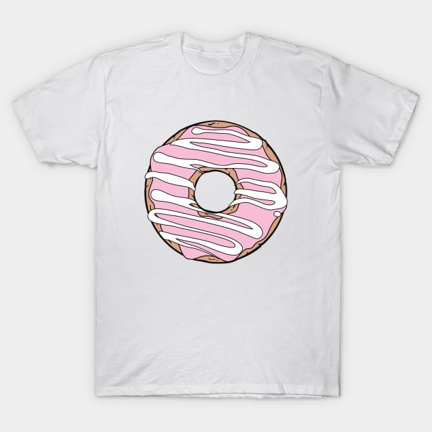 Pink Donut, Doughnut, Glaze, Icing, Frosting T-Shirt by Jelena Dunčević